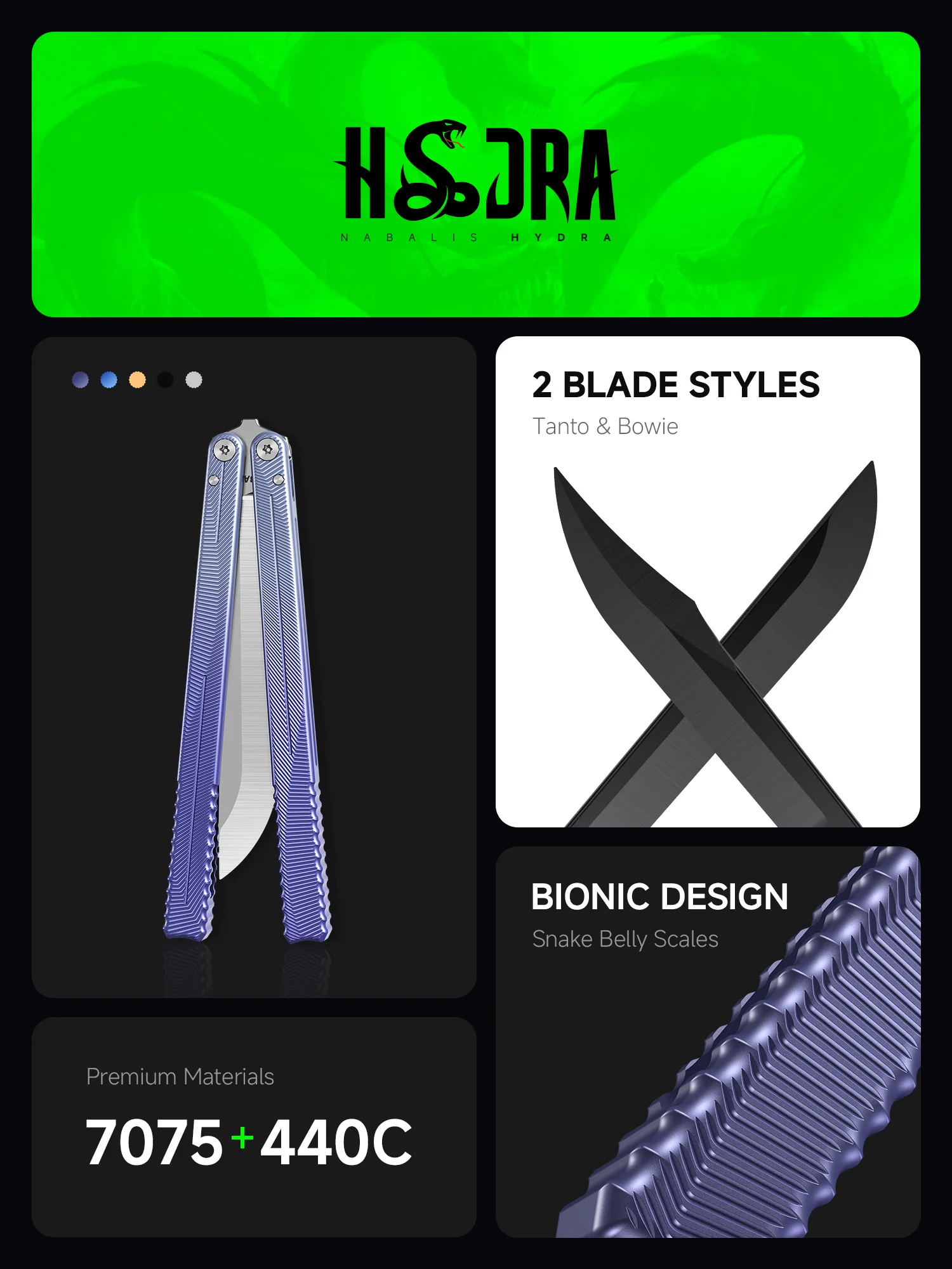$30 OFF Blemished Hydra Trainer - With Tanto/Bowie Blade 7075 Aluminum - Image 3
