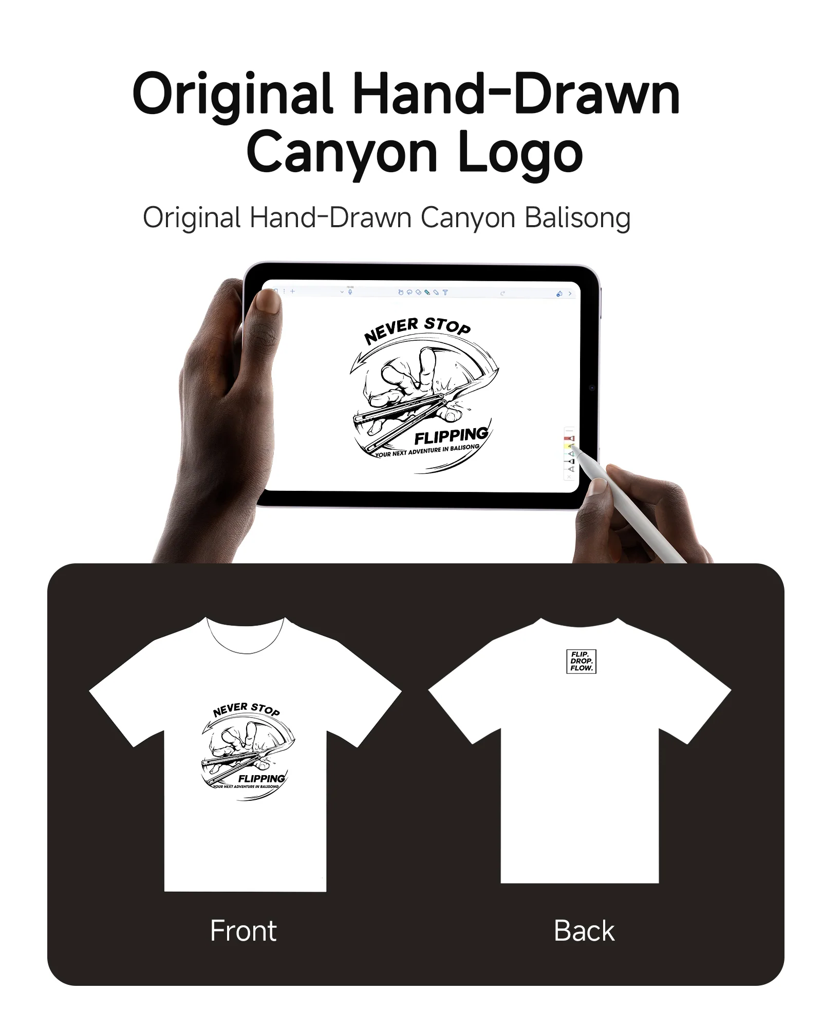 New Arrivals! Nabalis Canyon Logo Tee – Loose Fit Streetwear - Image 3