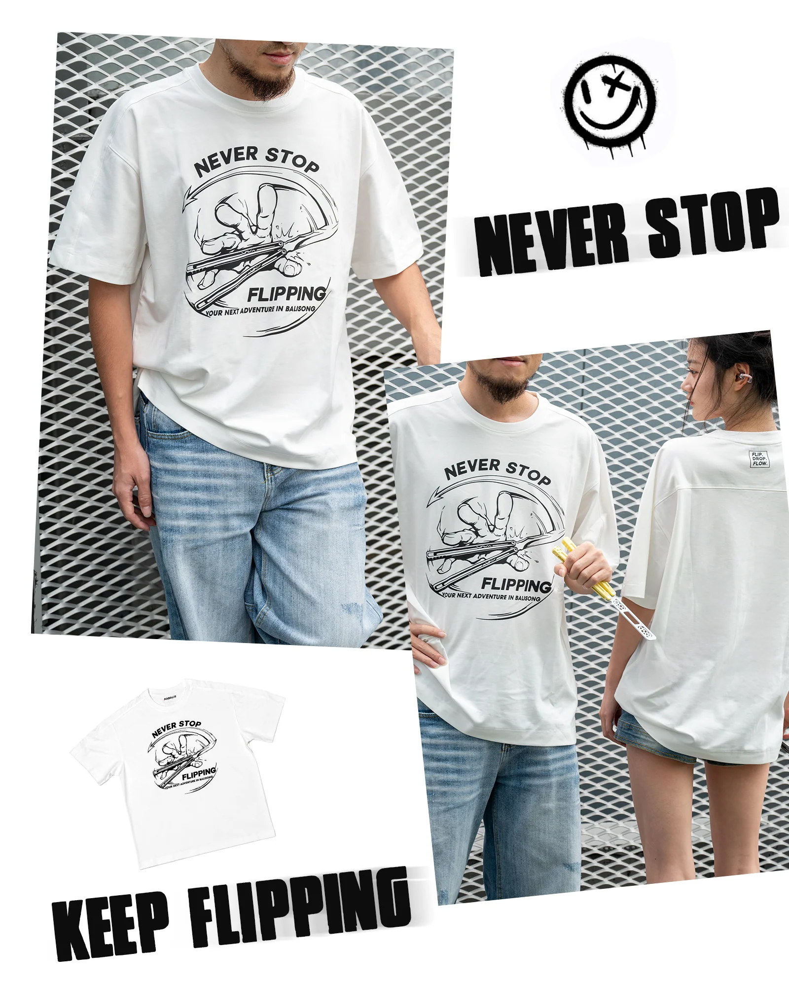 New Arrivals! Nabalis Canyon Logo Tee – Loose Fit Streetwear - Image 5